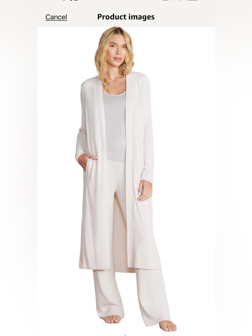 Barefoot Dreams Cozy Pearl Cardigan New size XS